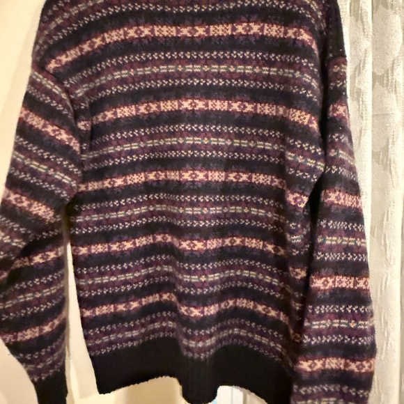 Vintage Polo Fair Isle Knit Sweater - Black and Pink - Picture 2 of 3
